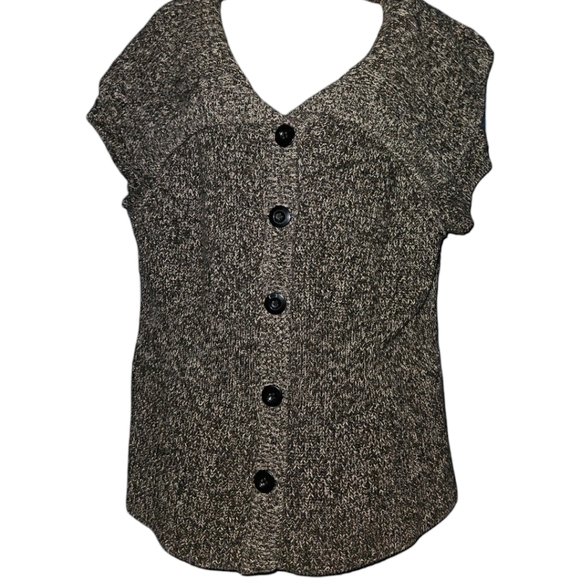 Kenneth Cole New York Button Down Short Sleeve Cardigan - Picture 1 of 3